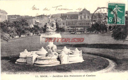 CPA NICE - JARDIN DES PALMIERS ET CASINO - Parks, Gärten