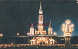 CPSM LOURDES - LA BASILIQUE ET L'ANCIENNE EGLISE - Lourdes