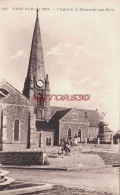 CPA SAINT PAIR SUR MER - L'EGLISE ET LE MONUMENT AUX MORTS - Saint Pair Sur Mer