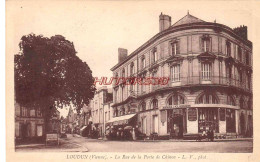 CPA LOUDUN - LA RUE DE LA PORTE DE CHINON - Loudun