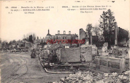 CPA GUERRE 1914-1918 - SERMAIZE LES BAINS - LA PLACE - Guerre 1914-18