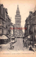 CPA DUNKERQUE - LA RUE DE L'EGLISE - Dunkerque