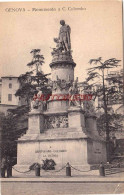 CPA GENOVA - MONUMENTO A C. COLOMBO - Genova (Genoa)