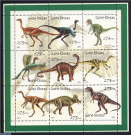 Guinea Bissau 2001 Preh. Animals 9v M/s, Mint NH - Guinée-Bissau