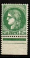 FRANCE    -   1938  .  Y&T N° 375 * .  Manque Des Perles +  Tache Dans 0 De 2f50 - Nuovi