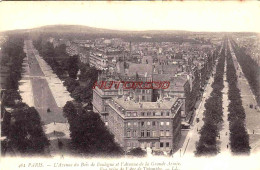 CPA PARIS - AVENUE DU BOIS DE BOULOGNE ET DE LA GRANDE ARMEE - Mehransichten, Panoramakarten