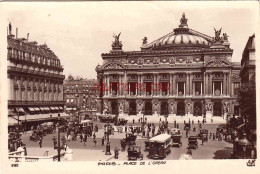 CPSM PARIS - PLACE DE L'OPERA - Plazas