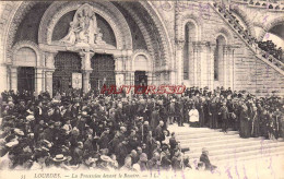 CPA LOURDES - LA PROCESSION DAVANT LE ROSAIRE - Lourdes