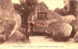 CPA FONTAINEBLEAU - LA FORET - LE ROCHER DE MILLET ET ROUSSEAU - Fontainebleau