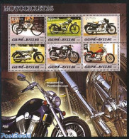 Guinea Bissau 2006 Motor Cycles 6v M/s, Mint NH, Transport - Motorcycles - Motorfietsen