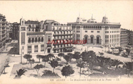 CPA ALGER - BOULEVARD LAFERRIERE ET LA POSTE - Alger