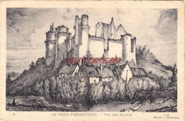 CPA PIERREFONDS - GRAVURE - LES RUINES - Pierrefonds