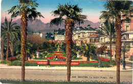 CPA MENTON - LE JARDIN PUBLIC - Menton