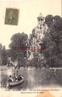 CPA PARIS - PARC DES BUTTES - BATEAU PASSEUR - Parques, Jardines