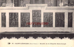 CPA SAINT LEONARD - HTE VIENNE - RETABLE DE LA CHAPELLE ST JOSEPH - Saint Leonard De Noblat