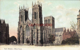 CPA YORK MINSTER - WEST FRONT - Other & Unclassified