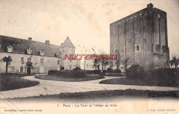 CPA PONS - LA TOUR ET L'HOTEL DE VILLE - Pons