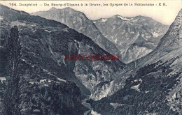 CPA BOURG D'OISANS - A LA GRAVE - LES GORGES DE LA ROMANCHE - Bourg-d'Oisans