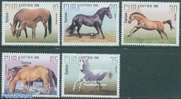 Cuba 2005 Horses 5v, Mint NH, Nature - Horses - Ongebruikt