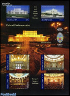 Romania 2011 Palace Of The Parliament 6v M/s, Mint NH, Art - Castles & Fortifications - Unused Stamps