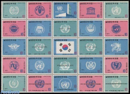 Korea, South 1971 UNO Organisations 25v M/s, Mint NH, History - United Nations - Korea (Süd-)