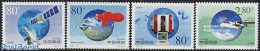 China People’s Republic 2000 Meteorology 4v, Mint NH, Science - Transport - Meteorology - Aircraft & Aviation - Spac.. - Nuevos