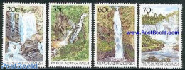 Papua New Guinea 1990 Water Falls 4v, Mint NH, Nature - Water, Dams & Falls - Papua New Guinea