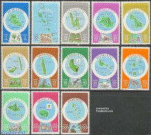 Vanuatu 1980 Definitives 13v English, Mint NH, Transport - Various - Ships And Boats - Maps - Barche