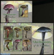 Antigua & Barbuda 2011 Mushrooms 2 S/s, Mint NH, Nature - Mushrooms - Paddestoelen