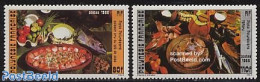 French Polynesia 1986 Food 2v, Mint NH, Health - Nature - Food & Drink - Fish - Unused Stamps