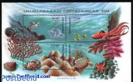 Türkiye 1998 International Ocean Year S/s, Mint NH, Nature - Fish - Reptiles - Shells & Crustaceans - Turtles - Sonstige & Ohne Zuordnung