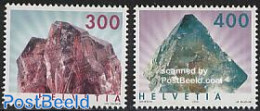 Switzerland 2003 Minerals 2v, Mint NH, History - Geology - Ongebruikt