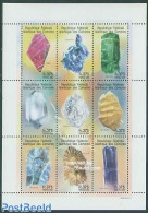 Comoros 1998 Minerals 9v M/s (9x375F), Mint NH, History - Geology - Comoros