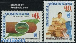 Dominican Republic 1999 CEDOPEX 2v, Mint NH, Health - Various - Smoking & Tobacco - Textiles - Tobacco