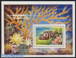 Dominica 1975 Fish S/s, Mint NH, Nature - Fish - Fishes