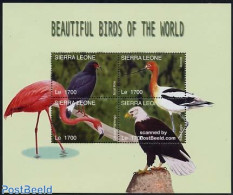 Sierra Leone 2004 Birds 4v M/s, Snail Kite, Mint NH, Nature - Birds - Birds Of Prey - Other & Unclassified