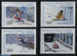 Comoros 1987 Olympic Winter Games 4v, Mint NH, Sport - Olympic Winter Games - Skiing - Ski