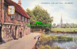 R588681 222150. Cathedral And Old Mill. Salisbury. Valesque Postcard. Valentines - World