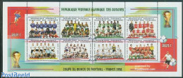 Comoros 1998 World Cup Football 8v M/s (8x300F), Mint NH, Sport - Football - Isole Comore (1975-...)