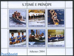 Sao Tome/Principe 2003 Water Sports 6v M/s, Mint NH, Sport - Kayaks & Rowing - Sport (other And Mixed) - Aviron