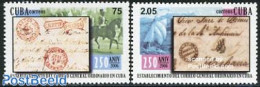 Cuba 2006 250 Years Cuban Post 2v, Mint NH, Nature - Transport - Horses - Post - Ships And Boats - Art - Handwriting A.. - Nuovi