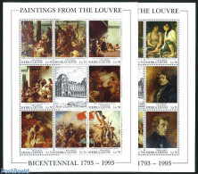 Sierra Leone 1993 Louvre Museum 16v (2 M/s), Mint NH, Art - Museums - Paintings - Musei