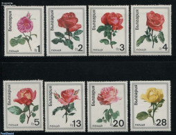 Bulgaria 1970 Roses 8v, Mint NH, Nature - Flowers & Plants - Roses - Ungebraucht