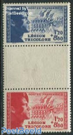 France 1942 Legion Tricolore 2v+tab [:T:], Mint NH, History - Militarism - Nuovi