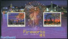 Hong Kong 2006 Fireworks S/s, Joint Issue Austria, Swarovski Crys, Mint NH, Various - Fairs - Joint Issues - Other Mat.. - Ungebraucht