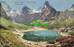 R589407 Tatry. Zelene Pleso. Tatra. Zoldto. Gruner See. Vydanie Samuela Foldes. - Mondo