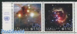 United Nations, New York 2013 Space 2v [:], Mint NH, Science - Astronomy - Astrology