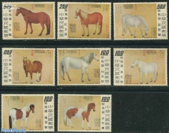Taiwan 1973 Horses 8v, Mint NH, Nature - Horses - Otros & Sin Clasificación
