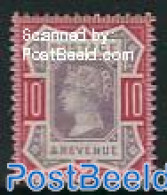 Great Britain 1887 10p, Stamp Out Of Set, Unused (hinged) - Andere & Zonder Classificatie