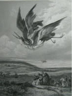 1830 Antique Print Original Engraving Hunting HAWKING _ THE FATAL STOOP Turner - Stiche & Gravuren